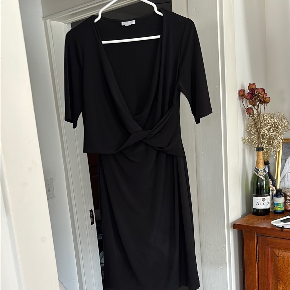 Elegant Black Maternity Dress